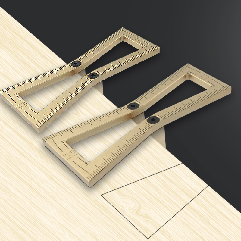 木工工具大全燕尾榫规木匠划线规划线器画尺1:5/1:6/1:7/1:8量规