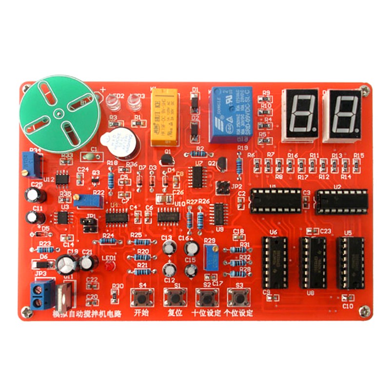 模拟自动搅拌机电路电子产品装配与调试实训焊接竞赛套件JS-56-51