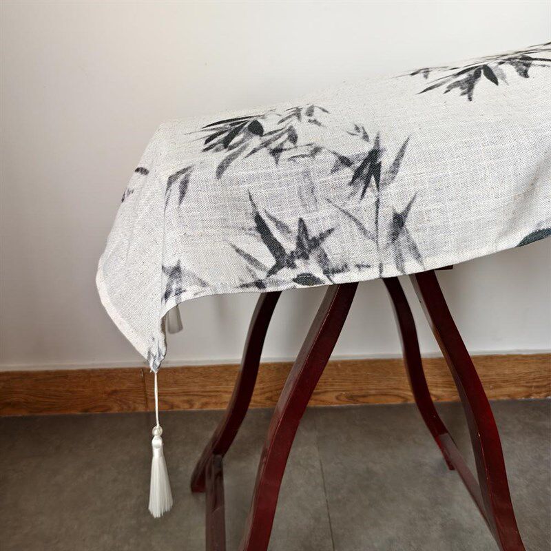 竹影通用古典雅乐器盖布流苏新中式古筝古琴防尘布万能盖布高级感