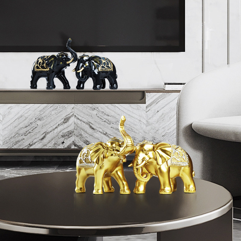 美式家居饰品招财象摆件客厅电视柜酒柜装饰品软装装饰轻奢工艺品,家居饰品,装饰摆件,淘宝优惠券,粉丝福利购,淘宝优惠卷