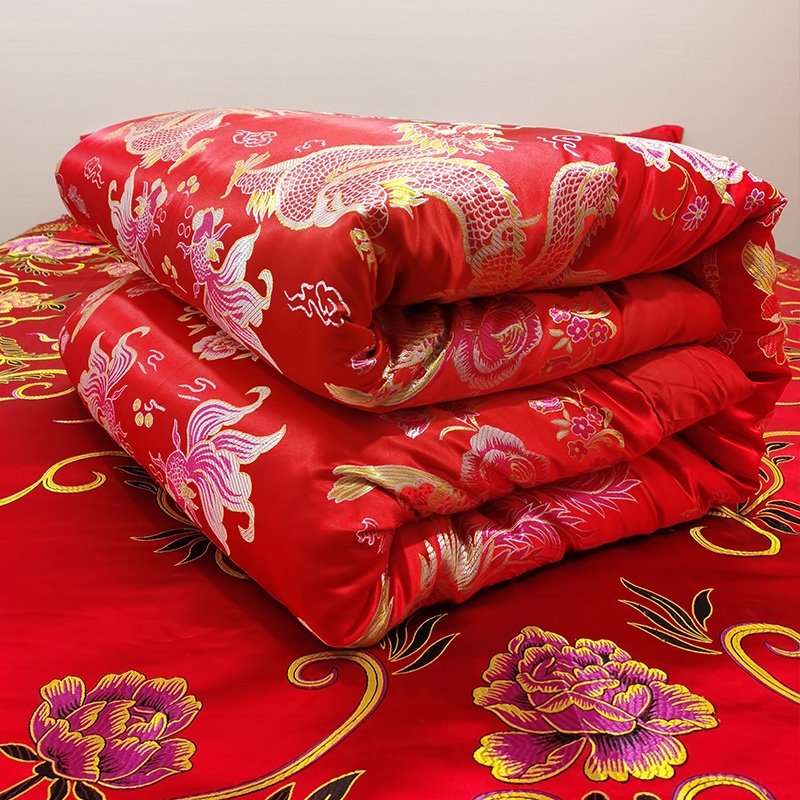 杭州丝绸绸缎被套老式被面段子复古古风床单龙凤结婚婚庆被中国风,床上用品,被套,淘宝优惠券,粉丝福利购,淘宝优惠卷