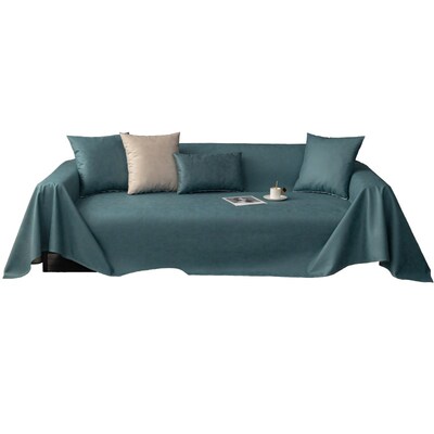 加厚三层防水沙发盖布四季通用防猫抓不沾毛仿皮科技布全包沙发巾