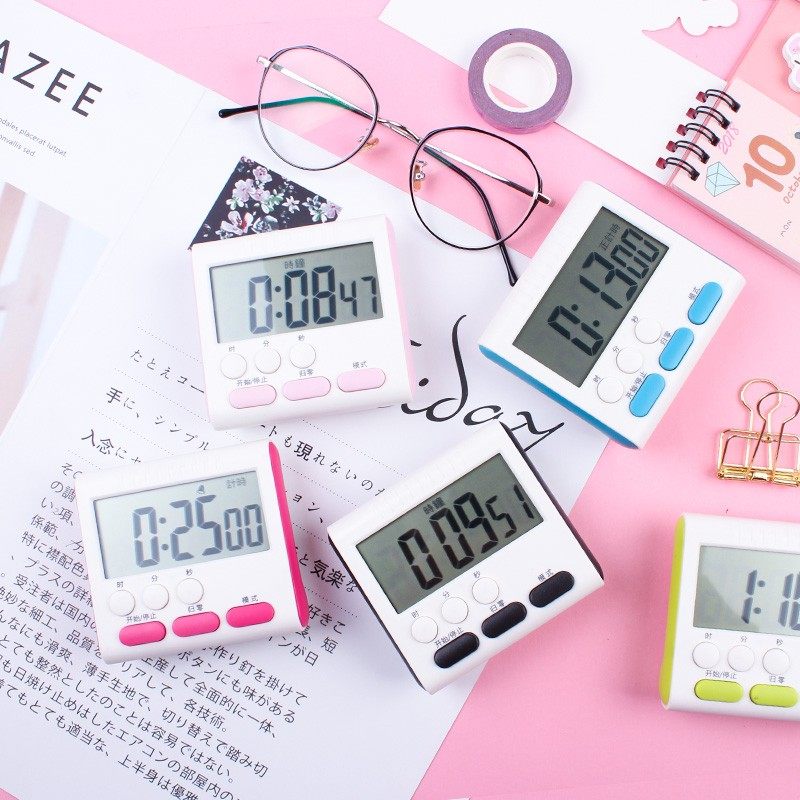 学生效率时间管理器学习工作生活倒计厨房多功能计时器定时提醒器