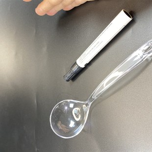 一次性大勺子加厚加硬塑料大号水晶汤勺甜品勺公勺大勺火锅勺硬质