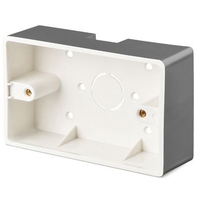 通用118型开关插座明装底盒 二位三位四位家用灰色明线盒超薄盒子