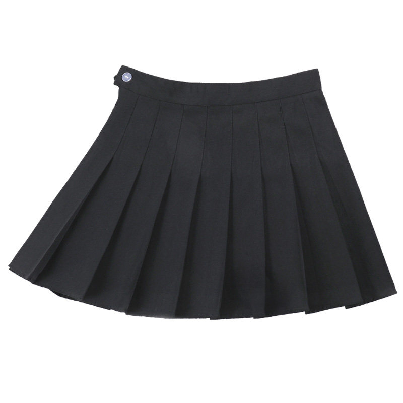 百褶裙没内衬小短裙方便超短裙不带裙子女夏走光无安全裤无打底