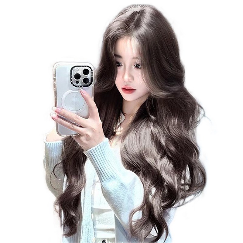 不用戴发网假发女片头顶蓬松增发量高颅顶无痕氛围感大波浪假发片