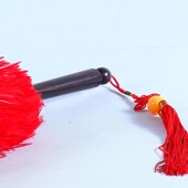 赵氏贡掸真鸡毛掸子结婚陪嫁红色婚庆嫁妆礼品送闺蜜送姐妹送女儿