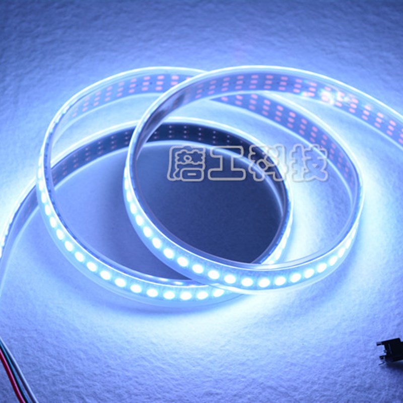 1米5V WS2812B 144灯 像素灯带 裸板 套管 全彩LED 可编程灯条