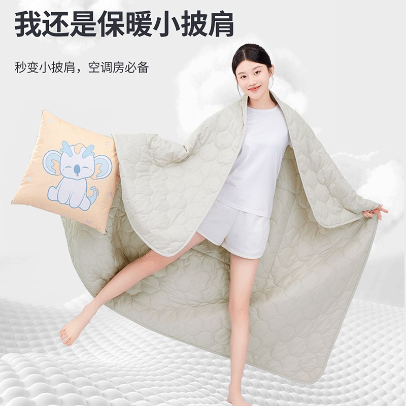佳奥二合一抱枕被多功能2024新款卡通车被子两用折叠冬季加厚靠枕