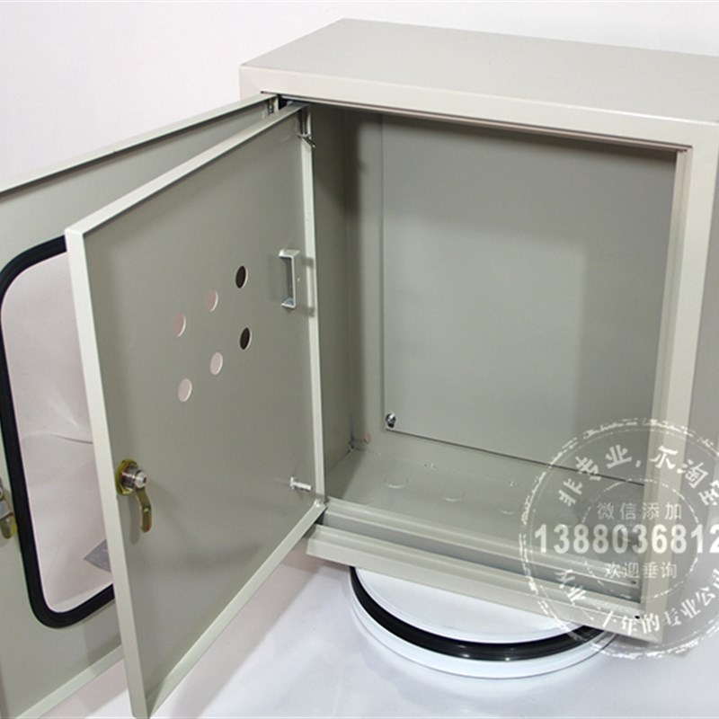 双层门配电箱透明外门电控箱配电柜控制箱400*500*200mm加厚铁皮