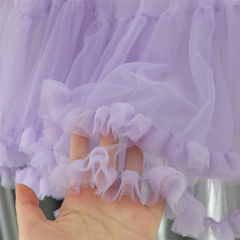 女童连衣裙春装2024新款洋气儿童网纱公主裙套装宝宝周岁礼服春季