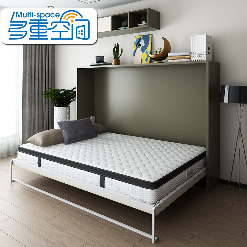 多重空间定制侧翻隐形床壁床壁柜床 墨菲床单床隐藏床折叠省空间