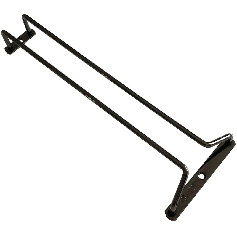 钛金黑钢304不锈钢红酒杯架黑色 葡萄酒杯倒挂高脚杯悬挂架子酒架