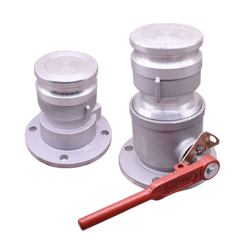 油气回收球铝合金球阀阀槽车球阀带阀油气回收快速接头80油罐配件