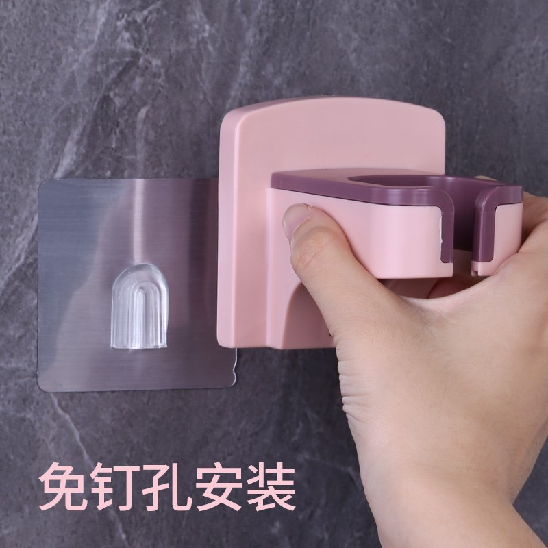 吹风机置物架胶贴卫生间浴室电吹风筒免打孔挂架强力承重无痕挂钩