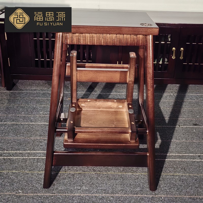 实木折叠梯凳子家用多功能厨房两用梯子创意爬梯穿鞋凳梯凳福思源