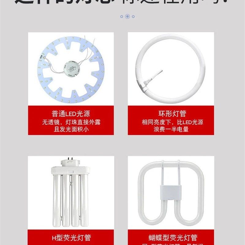 LED吸顶灯灯芯光源改造灯板替换风扇吊扇灯盘节能灯灯管圆形环形,家装灯饰光源,LED球泡灯,淘宝优惠券,粉丝福利购,淘宝优惠卷
