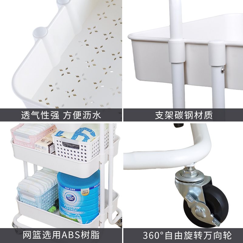 推车美容院专用美容院推车工具车移动小推车多功能置发廊手推小车