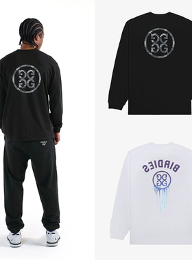 25SSG4T高尔夫纯棉圆领长袖T恤球衣户外男女同款透气运动训练上衣