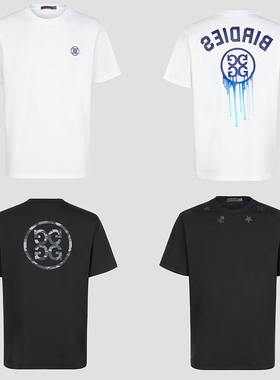 25SSG4T高尔夫纯棉圆领男女同款短袖T恤球衣户外透气运动训练上衣