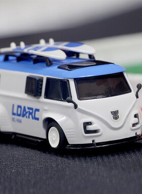 LDARC V64桌面迷你面包车微型遥控车1:64全比例电动小车亲子娱乐