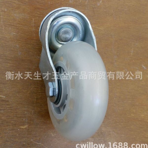 静音刹车脚轮 3寸4寸5寸万向脚轮 灰芯透明带丝杆脚轮 固定脚轮