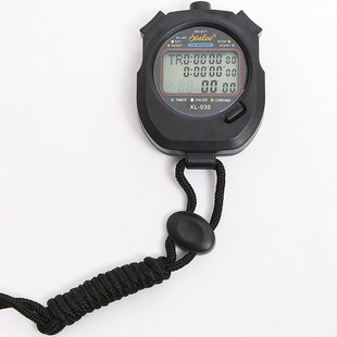 秒表计时器三排100道跑表专业裁判健身器材电子停表防水030电子表