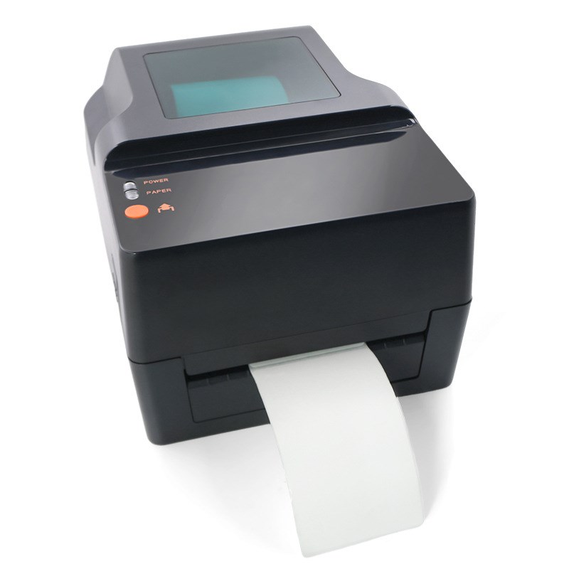 东为TT403热转印标签打印机铜版亚银纸不干胶便签条码碳带打印机