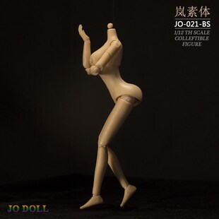 1/12女素体半包胶关节可动 6寸 中胸大胸模型 收藏手办