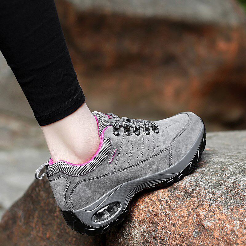 老人防滑女鞋防水减震老妈鞋女运动鞋旅游鞋耐磨跑步鞋爬山鞋