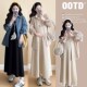外搭防晒宽松大码 网红款 两件套 簿款 衬衫 孕妇背心连衣裙中长款 夏季