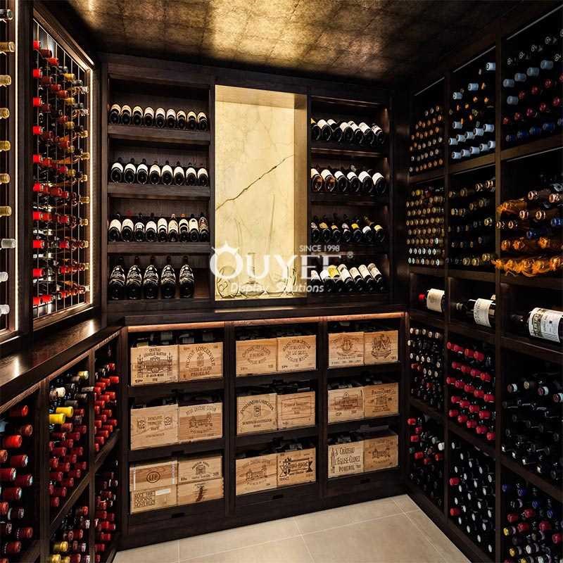 工业风实木红酒酒柜商用 烟酒商行酒水展示架餐厅葡萄酒红酒架子