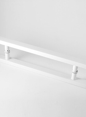 玻璃门把手dlogo玻璃门拉手不锈钢方管黑色烤漆大木门扶手推拉把