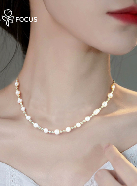 天然珍珠女项链女款2024新款爆款妈妈款生日三八妇女节礼物送长辈