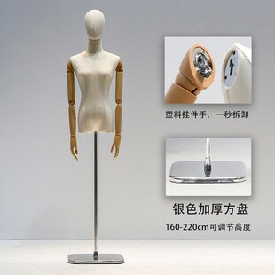 挂件手模特道具女装橱窗半身带头人台服装店展示架婚纱模特架子