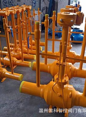 Q367F-40C 涡轮固定式球阀 大F口径天然气供热高温高压全焊接球阀