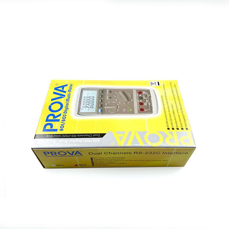 台湾泰仕PROVA803 双通道数字万用表电子电表 自动量程高精度