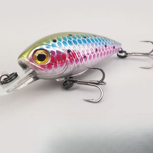4cm3.5g电路板唇板迷你摇滚小胖CRANK深潜浮水型硬饵胖子黑坑路起