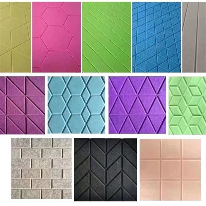 厂家9毫米聚酯纤维毛毡吸音板 学校KTV办公室 家居装饰隔音板