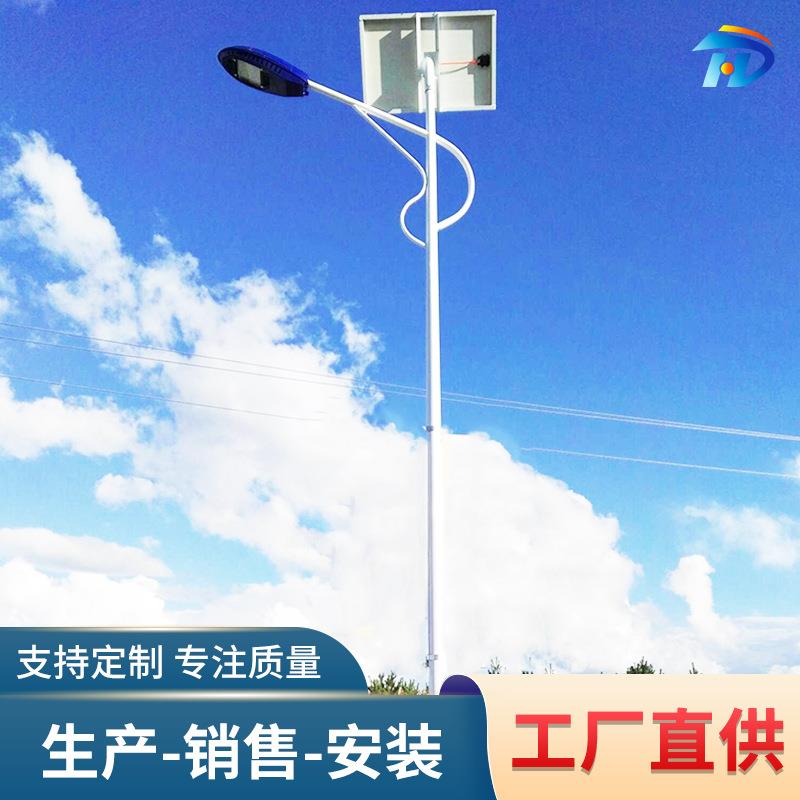 福建厂家户外市电路灯led单臂8米10米12米市政道路海螺臂路灯