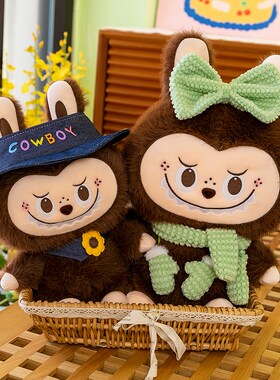 花朵labu拉布玩偶n公布布仔玩偶兔子大抱毛绒玩具睡觉号枕生日礼