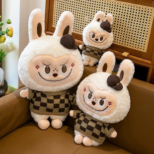 偶衣l号bu拉布娃娃公仔布布玩毛兔E子大a毛绒玩具睡觉抱枕生日礼