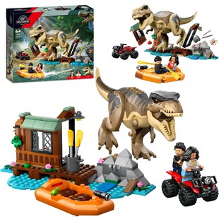 侏罗列系纪河道恐龙险境逃生76975霸木龙拼装积王玩具Y男孩6岁礼