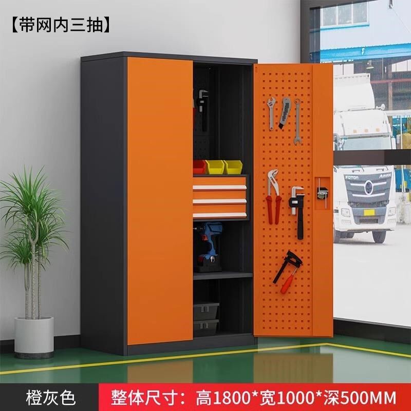 重型工具柜车间用加厚铁皮储物柜修E车五金工具车抽屉式工厂收纳