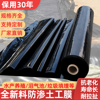 鱼塘防渗膜鱼塘h膜土工膜防漏水池塘防水布塑料薄膜鱼池专用防渗