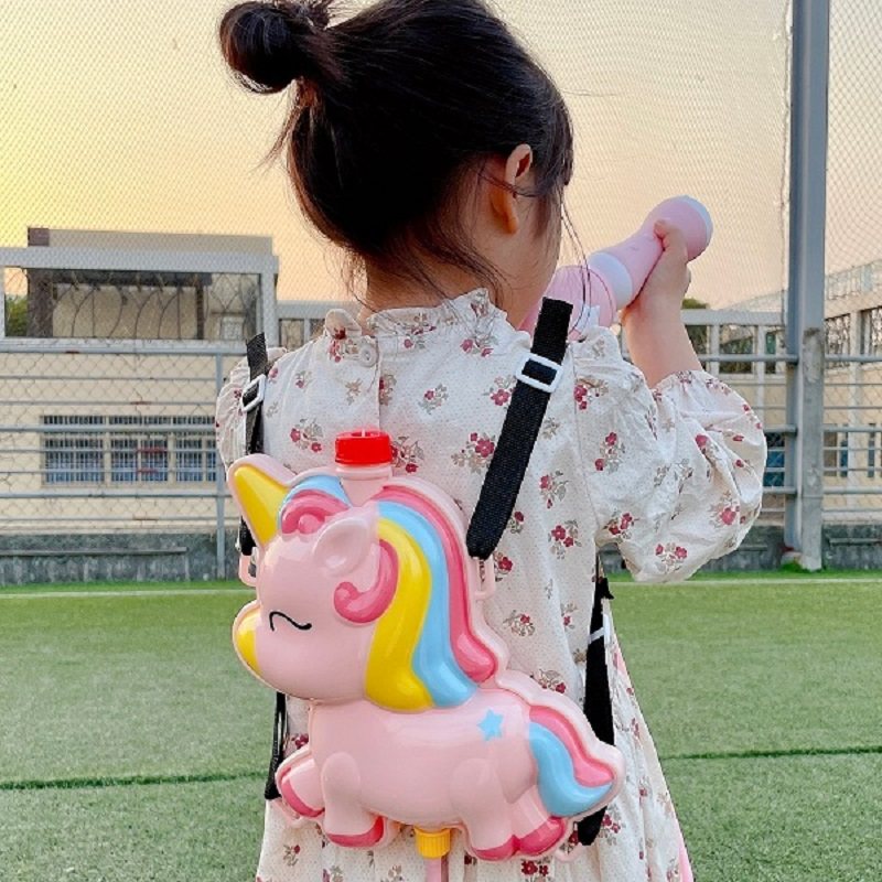 儿童背包水枪玩具喷水抽拉u式小孩大容量戏水呲R水喷水枪男女孩玩