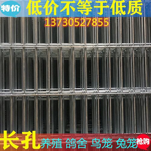 加粗镀锌网片长孔鸽舍鸡笼兔笼狗笼养殖地网镀锌铁丝网.围栏养殖