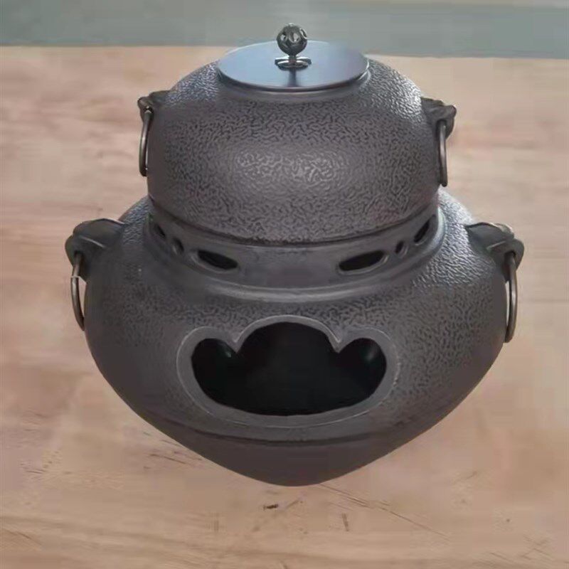 大号鬼面炉铸铁炉烧烤炉煮茶炉烧炭炉炖I肉炉烧水炉烧饭炉柴火铁
