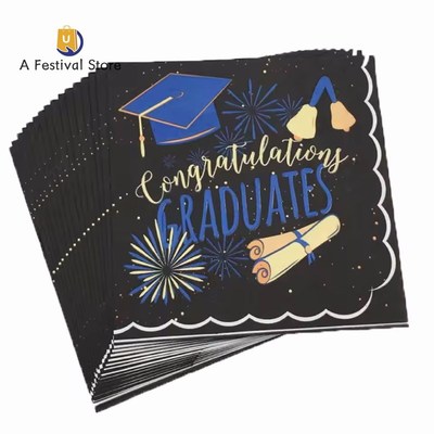 Gradauation party tableware set paper plates paper cups pape